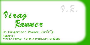 virag rammer business card